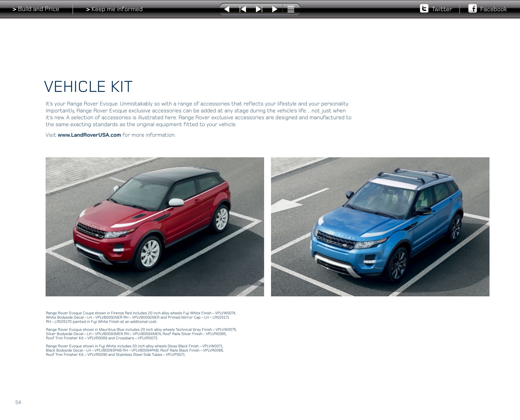 2013 Land Rover Evoque Brochure Page 50